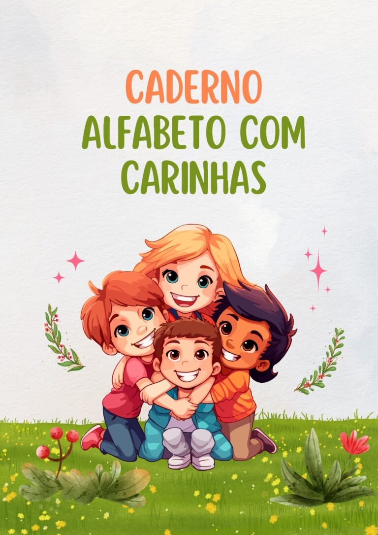 Caderno Alfabeto com Carinhas - LudKids - Atividade Lúdicas