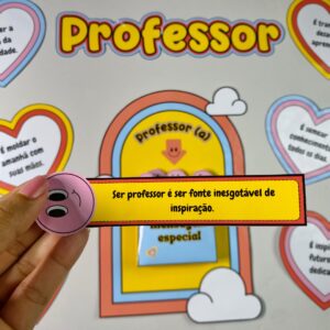 Painel Dia dos Professores + Caixa de Mensagens Motivacionais