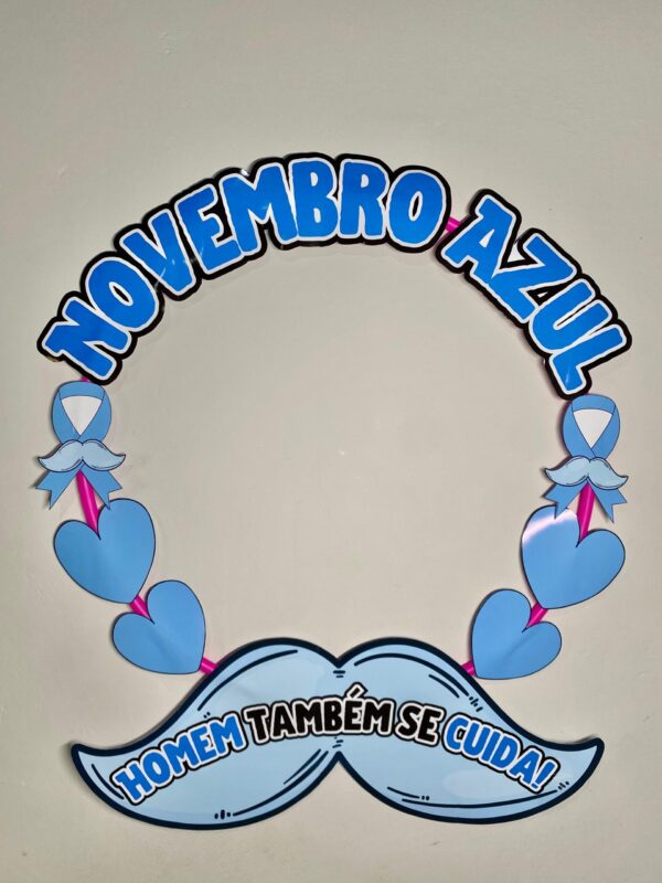 Moldura Novembro Azul para Bambolê