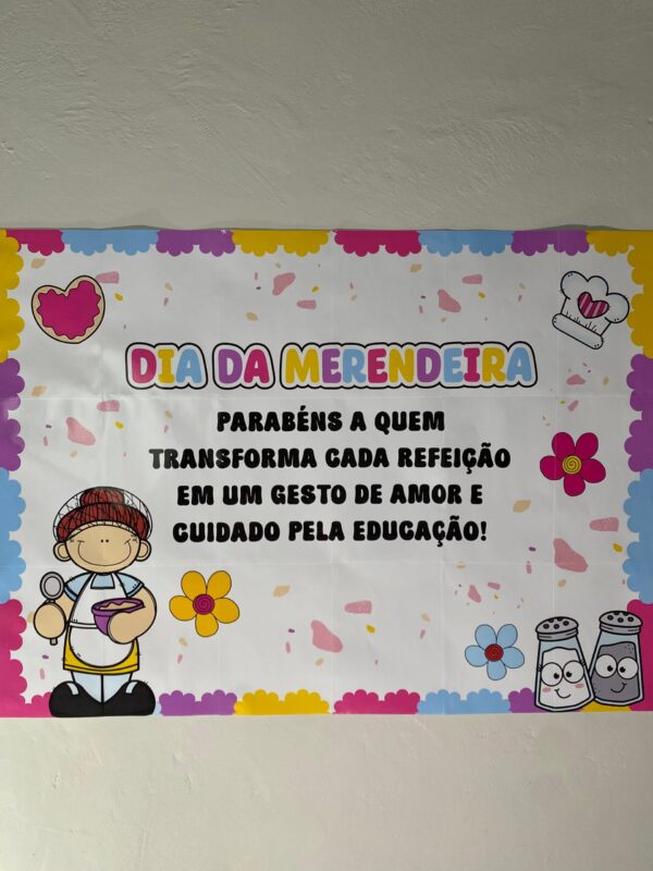 Painel Dia da Merendeira + Lembrancinhas - Imagem 6
