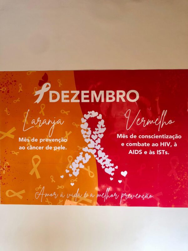 Painel Dezembro Laranja e Vermelho - Imagem 2