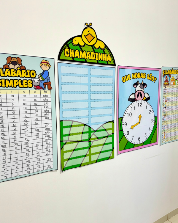 Kit Decoração de Sala de Aula - Fazendinha - Imagem 11