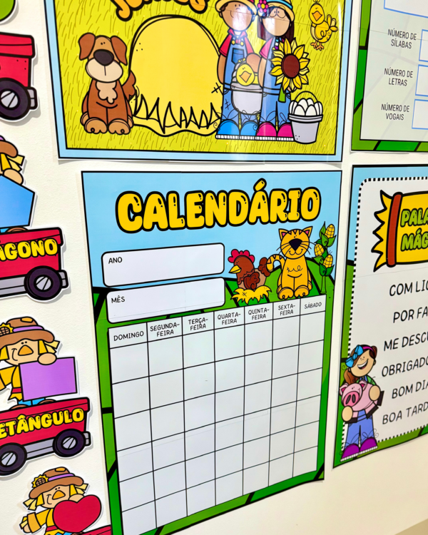 Kit Decoração de Sala de Aula - Fazendinha - Imagem 12