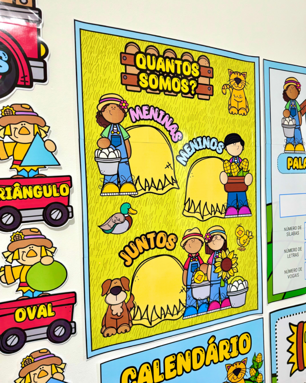 Kit Decoração de Sala de Aula - Fazendinha - Imagem 13