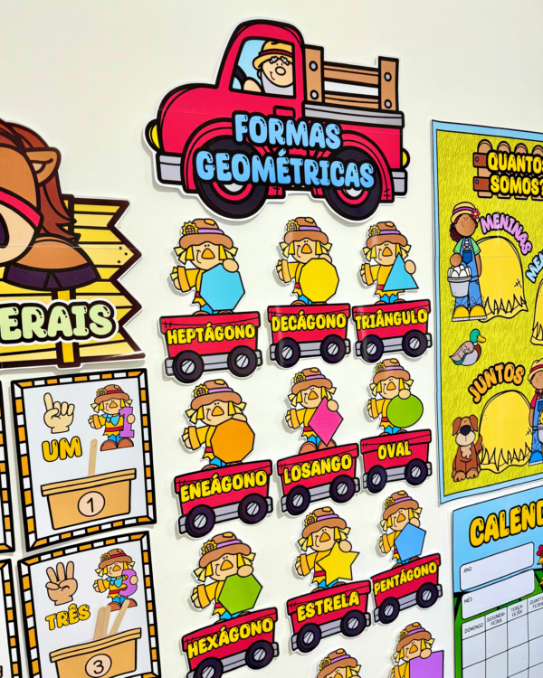 Kit Decoração de Sala de Aula - Fazendinha - Imagem 16