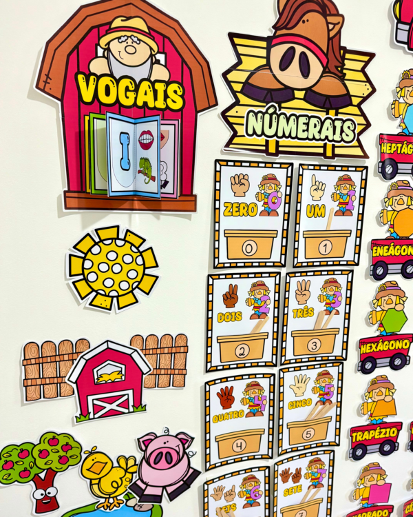 Kit Decoração de Sala de Aula - Fazendinha - Imagem 15