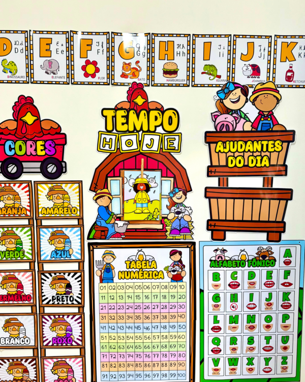Kit Decoração de Sala de Aula - Fazendinha - Imagem 3