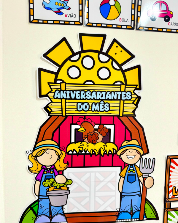 Kit Decoração de Sala de Aula - Fazendinha - Imagem 4