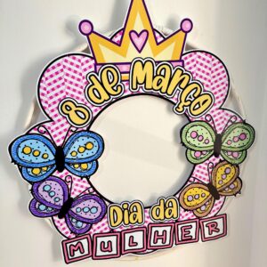 Moldura para Bambolê Dia da Mulher