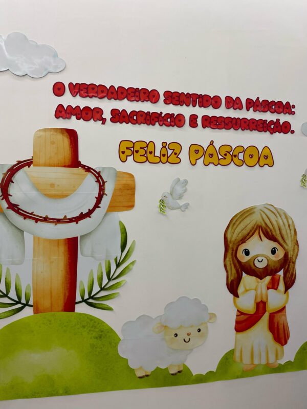 Painel Páscoa Cristã - Verdadeiro Sentido da Páscoa