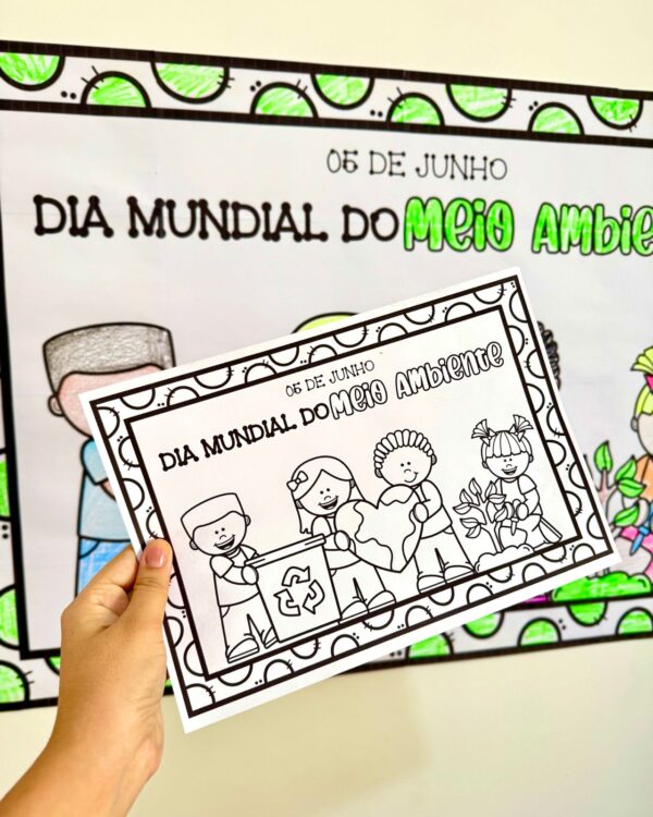 Cartaz para Colorir – Meio Ambiente - Imagem 3