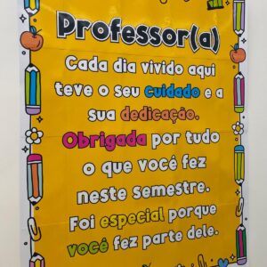 Cartaz de Agradecimento para Professores