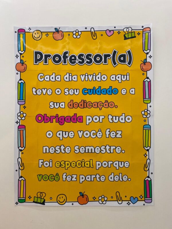 Cartaz de Agradecimento para Professores - Imagem 2