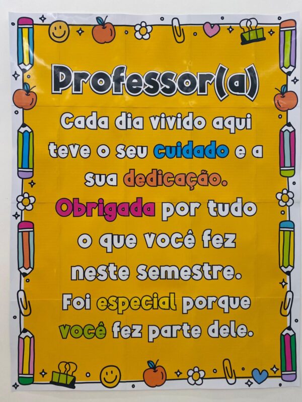 Cartaz de Agradecimento para Professores - Imagem 8