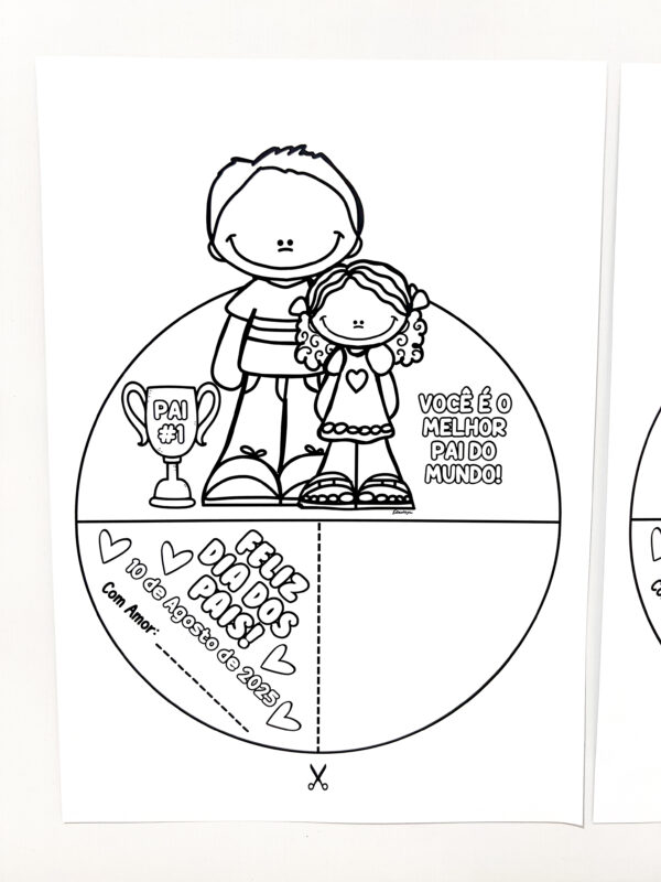 Atividade Interativa Dia dos Pais para Colorir - Imagem 6