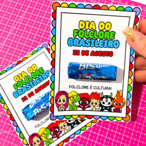 Cartão Lembrancinha Dia do Folclore