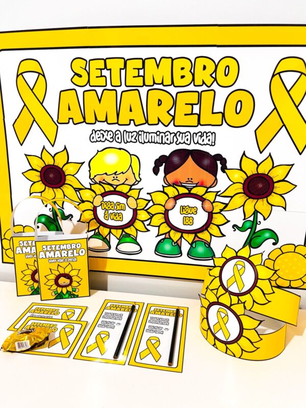 Kit Painel e Lembrancinhas – Setembro Amarelo - Imagem 7