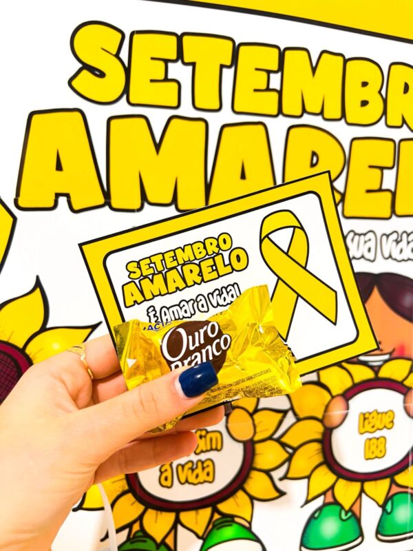 Kit Painel e Lembrancinhas – Setembro Amarelo - Imagem 10