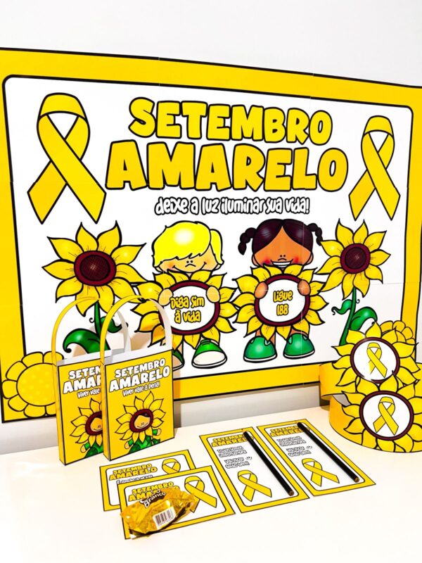 Kit Painel e Lembrancinhas – Setembro Amarelo - Imagem 4