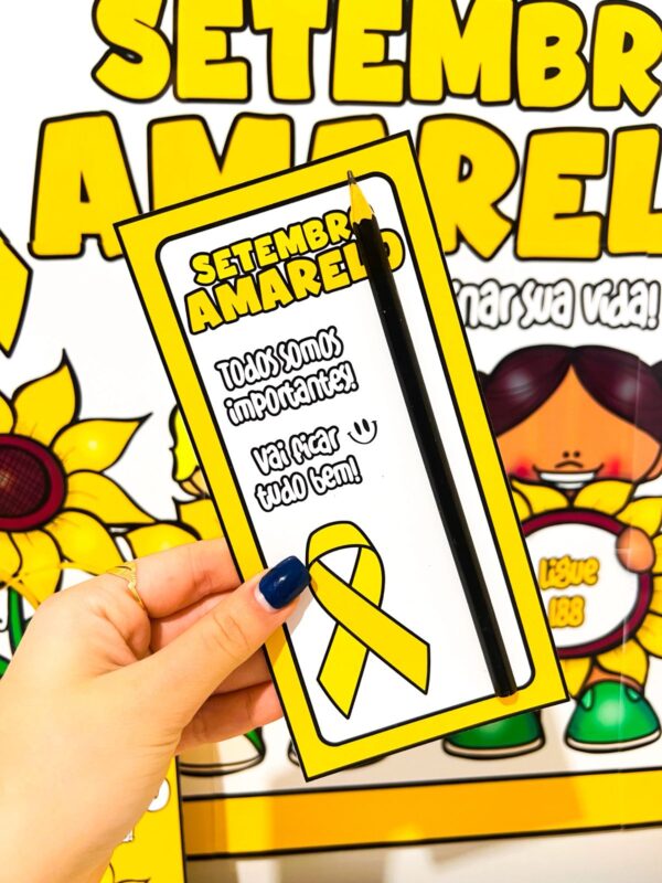 Kit Painel e Lembrancinhas – Setembro Amarelo - Imagem 12