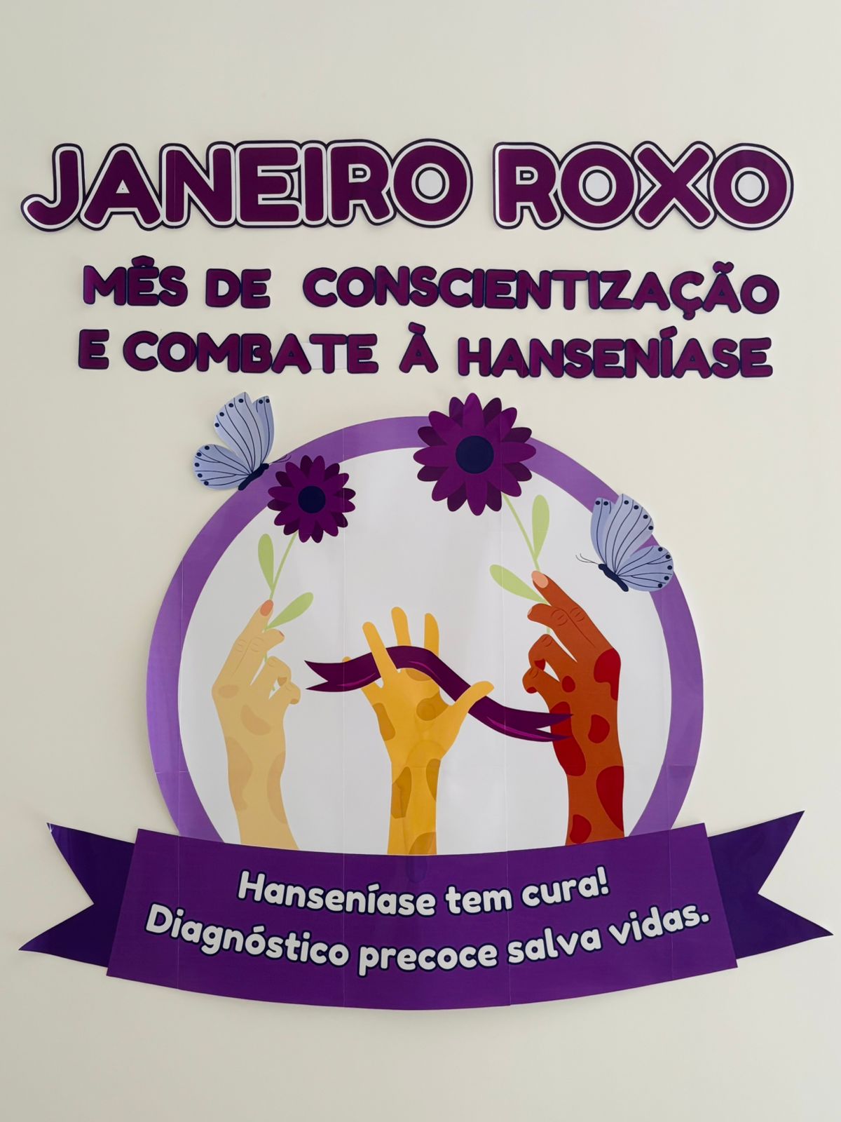 Painel Janeiro Roxo – Conscientização e Combate à Hanseníase