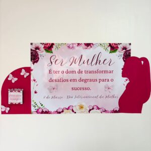 Kit Painel + Mensagens Motivacionais – Dia da Mulher