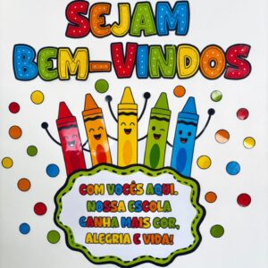 Painel Boas-Vindas para imprimir