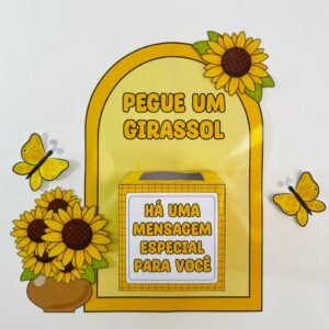 Caixa de Mensagens Motivacionais – Setembro Amarelo para imprimir