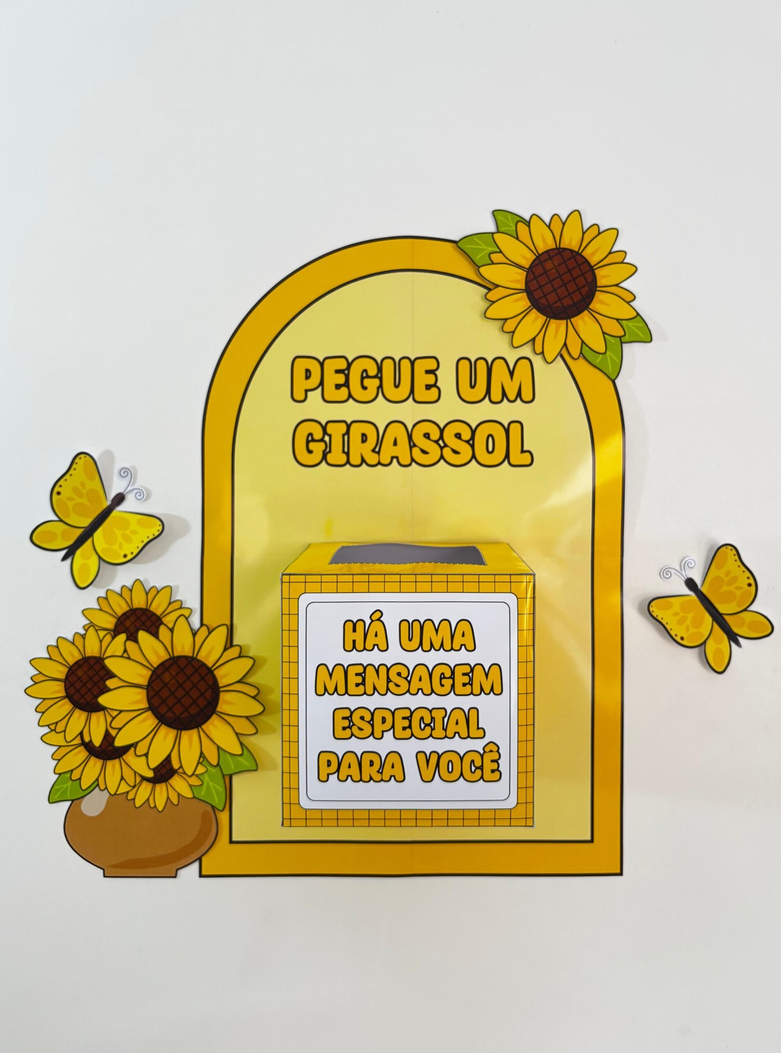 Caixa de Mensagens Motivacionais – Setembro Amarelo para imprimir