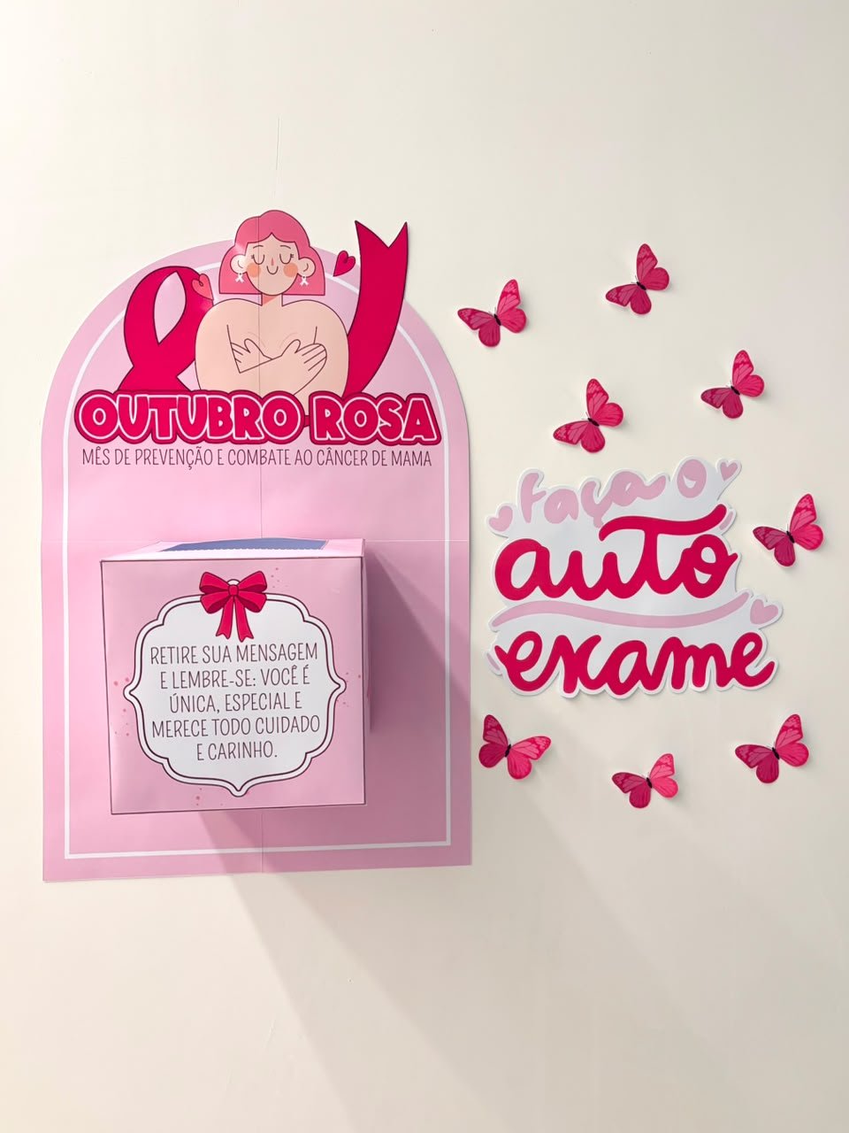 Caixa de Mensagens Motivacionais – Outubro Rosa